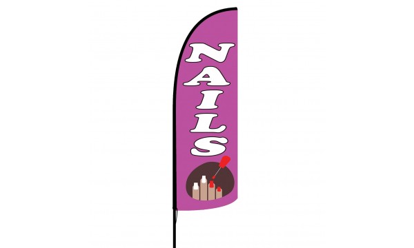 Nails Custom Advertising Flag